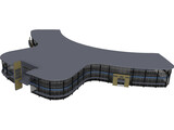 Car Showroom 3D Model preview