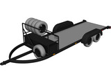 Car Trailer 3D Model preview