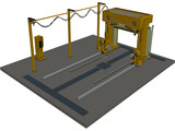 Car Wash 3D Model preview