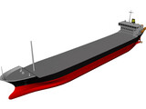 Cargo Ship 3D Model preview