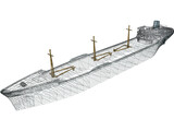Cargo Ship 3D Model