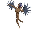 Carnival Woman 3D Model preview