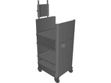 Cart Hospital Endoscopy 3D Model preview