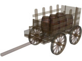 Cart of Barn 3D Model