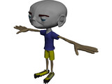 Cartoon Boy 3D Model preview