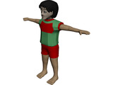 Cartoon Boy 3D Model preview