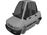 Cartoon Car 3D Model preview
