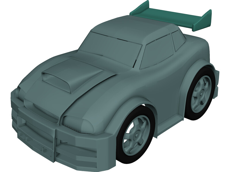 Cartoon Car 3D Model