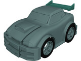 Cartoon Car 3D Model preview