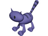 Cartoon Cat 3D Model preview