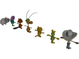 Cartoon Characters Collection 3D Model