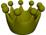 Cartoon Crown 3D Model preview