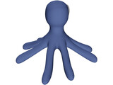 Cartoon Octopus 3D Model