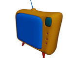 Cartoon TV 3D Model preview