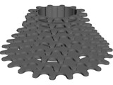 Cassette 9 Speed Rear 3D Model preview