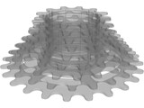 Cassette 9 Speed Rear 3D Model