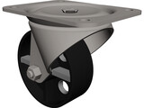 Caster Spin Steel Wheel 3D Model preview