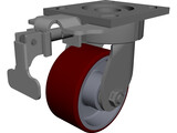 Caster Wheel 700 kg 3D Model preview