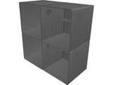 Cat Condo 4 Unit 3D Model preview
