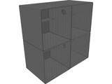 Cat Condo 4 Unit 3D Model