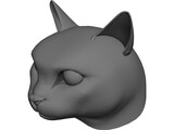 Cat Head 3D Model preview
