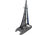 Catamaran Boat 3D Model preview