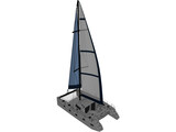 Catamaran Boat 3D Model