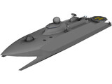 Catamaran Destroyer 3D Model preview
