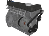 Caterham Duratec Engine 3D Model