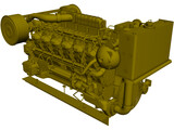 Caterpillar 3512 Generator Engine 3D Model preview