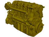 Caterpillar C18 Engine 3D Model preview