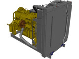 Caterpillar C27 Engine 3D Model preview