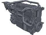 Caterpillar C9 Engine 3D Model preview