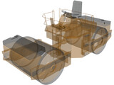 Caterpillar Compactor 3D Model