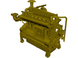 Caterpillar G3306 TA Engine 3D Model preview