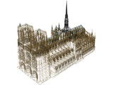 Cathedral Notre Dame 3D Model