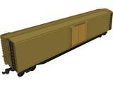 Cattle Train Section 3D Model preview
