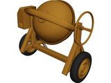 Cement Mixer 3D Model preview