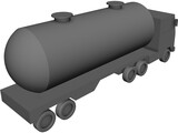 Cement Truck 3D Model preview