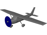 Cessna 152 3D Model preview
