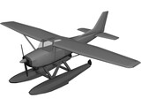 Cessna 172 Sea Plane 3D Model preview