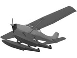 Cessna 172 Sea Plane 3D Model