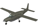 Cessna 208B CargoMaster N124GL with Travel Pod 3D Model preview