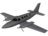 Cessna 402C 3D Model preview