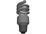 CFL Bulb 3D Model