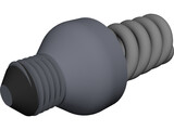 CFL Lamp 3D Model preview
