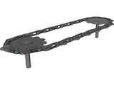 Chain Drive 3D Model preview