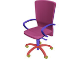 Chair Arms Hiback 3D Model preview