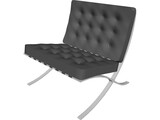 Chair Barcelona Mies Van de Rohe 3D Model preview