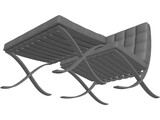 Chair Designer Footrest 3D Model